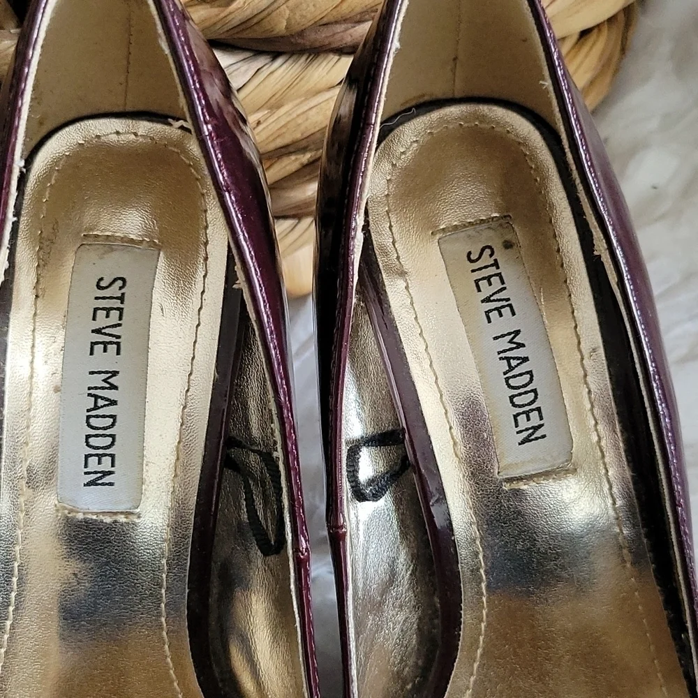 Steve madden ronni dark purple heels